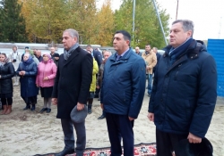 Освящение куполов и крестов для храма в пгт. Уренгой