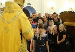 Божесвенная литургия в Богоявленском храме. Новый Уренгой