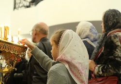 Божесвенная литургия в Богоявленском храме. Новый Уренгой