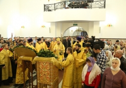 Божесвенная литургия в Богоявленском храме. Новый Уренгой