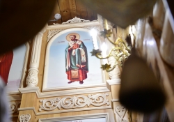 Престольный праздник в Обдорском остроге. Божественная литургия, крестный ход