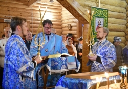 Престольный праздник в Обдорском остроге. Божественная литургия, крестный ход