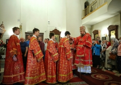 10-летие Салехардской епархии, Всенощное бдение в храме Архистратига Михаила, г. Ноябрьск