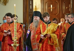 10-летие Салехардской епархии, Всенощное бдение в храме Архистратига Михаила, г. Ноябрьск