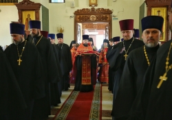 10-летие Салехардской епархии, Всенощное бдение в храме Архистратига Михаила, г. Ноябрьск