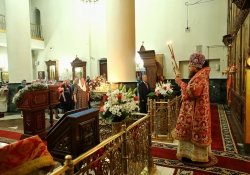 10-летие Салехардской епархии, Божественная литургия в храме Архистратига Михаила, г. Ноябрьск