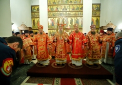 10-летие Салехардской епархии, Божественная литургия в храме Архистратига Михаила, г. Ноябрьск