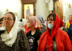 10-летие Салехардской епархии, Божественная литургия в храме Архистратига Михаила, г. Ноябрьск