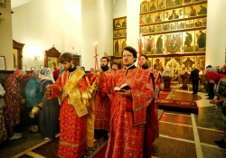 10-летие Салехардской епархии, Божественная литургия в храме Архистратига Михаила, г. Ноябрьск