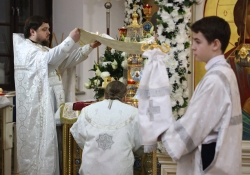 Божественная литургия в Петропавловском храме. Рождество Христово 