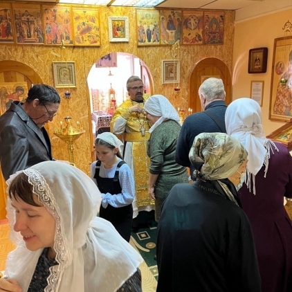 Богослужение в отдалённом районе