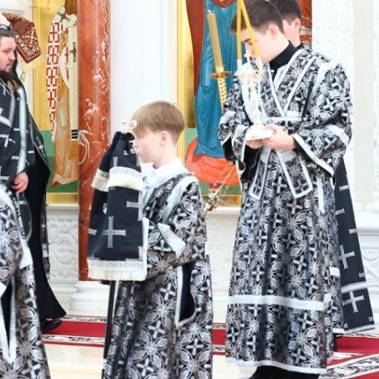 Вынос плащаницы Христа в Преображенском соборе