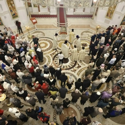 Торжественное Пасхальное Богослужение в Преображенском соборе