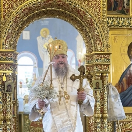 Архиерейское служение в праздник Вознесения в Богоявленском храме г. Новый Уренгой