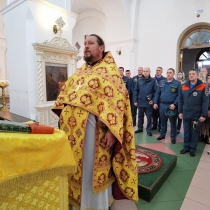 Молебен для сотрудников МЧС в Салехарде