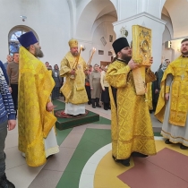 Божественная литургия в день памяти Новомучеников и Исповедников Российских
