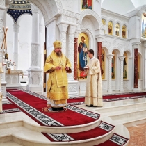Архиерейское богослужение в день памяти свт. Феофана Затворника в Преображенском соборе