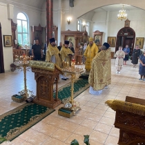 Архиерейское служение на Серафимовском подворье в день Крещения Руси