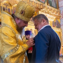 Архиерейское богослужение в Богоявленском соборе