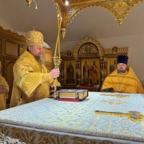 Архиерейское служение в Неделю 25-ю по Пятидесятнице. Литургия в Преображенском соборе