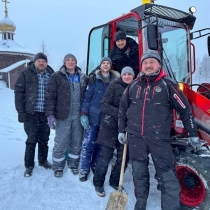 Строительство вертепа на Новоуренгойском подворье