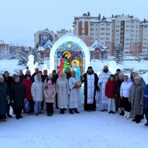 Освящение вертепов в Новом Уренгое
