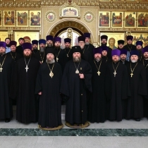 Соборное богослужение в храме Покрова Пресвятой Богородицы Кафедрального комплекса