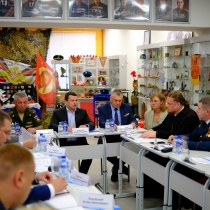 Священник на заседание Совета по патриотическому воспитанию Надымского района