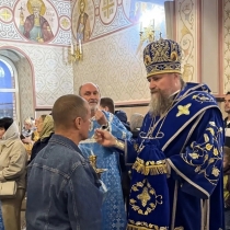 Архиерейское служение в канун Успения Пресвятой Богородице