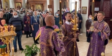 Чин Торжества Православия совершили в новоуренгойском храме прп. Серафима Саровского