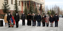 Траурный митинг в память о погибших сотрудниках полиции