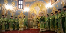 Божественная литургия в Воскресенском соборе г. Ханты-Мансийска