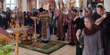 Торжество Православия отметили в новоуренгойском храме преподобного Серафима Саровского
