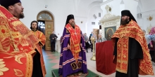 Молебен в Петропавловском храме в день Победы