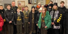 Школьники Надымского района посетили музей воинской славы в храме-часовне