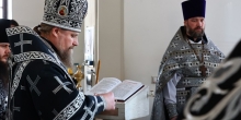 Архиепископ Николай совершил Литургию Преждеосвященных даров в первую среду Великого поста