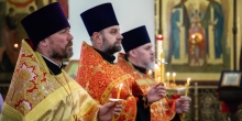 Владыка Николай вместе с епископом Ноябрьским Феодосием совершили всенощное бдение