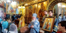 Хор Филофеевской гимназии в Софийском соборе Тобольска