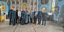 Молебен для сотрудников МЧС в Коротчаево