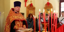 Встреча священника с семьями военнослужащих