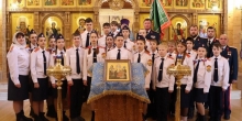Принятие присяги казаков-кадетов п. Уренгой