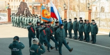 Принятие присяги сотрудников ГУ МЧС по ЯНАО