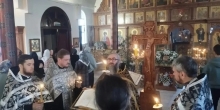 Утреня Великой пятницы на архиерейском подворье