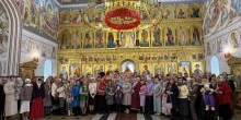 Празднование дня Жен-мироносиц в Богоявленском соборе