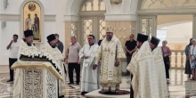 Архиерейское служение в канун праздника Преображения Господня