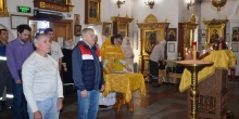 Богослужение на приходе в Ямбурге